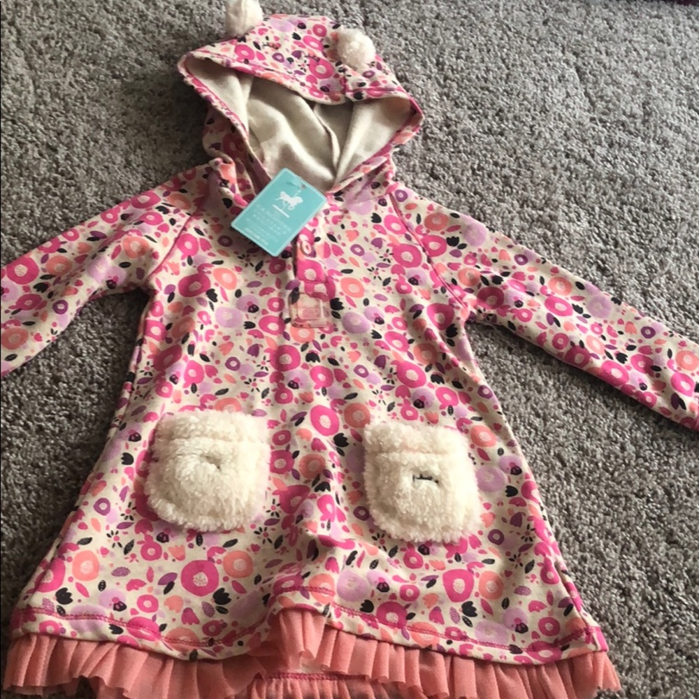 Deux pas deux Girls Dress with hoddie